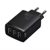 Baseus Compact Quick Charger, 3x USB, 17W (Juoda)