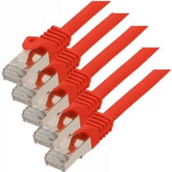 Tinklo kabelis Cat7 S/FTP RJ45-RJ45 1m raudonas ShiverPeaks