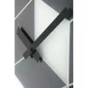 NeXtime klok 8171 Cubic, 43,5x37 cm, sieninis, juoda/balta/pilka