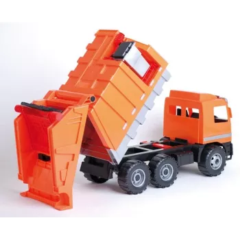 Žaislinis šiukšliavežis Lena Mercedes ZL-02026, 70 cm ilgio, mechaninė transporto priemonė