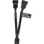 PWM ventiliatoriaus Y-kabelis THERMALTAKE Tt Mod AC-060-CO1OTN-F1 4 kontaktų, 3 vnt. pakuotė