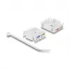Keystone modulis DELOCK RJ45 į LSA Cat.6 UTP be įrankių su dulkių dangteliu, plokščias, 16×31,8×19,4 mm, baltas/juodas