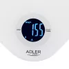 Virtuvinės svarstyklės Adler AD 3180, padala 1 g, LCD, balta
