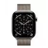 Apple Watch Series 11 GPS + Cellular 42 mm natūralaus titano korpusas su natūraliu Milano kilpos dirželiu
