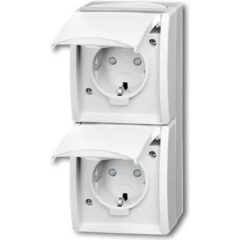 Kištukinis lizdas Busch Jaeger 20-02 EBW-54 CEE 7/3 baltas (2084-0-0722)