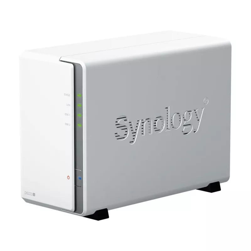 Synology DiskStation DS223J NAS / saugojimo serveris stalinis Realtek RTD1619B 1 GB DDR4 DiskStation Manager balta