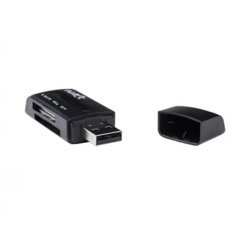 Natec MINI ANT 3 USB 2.0 kortelių skaitytuvas (SD, SDHC, MMC, M2, microSD), juodas (NCZ-0560)