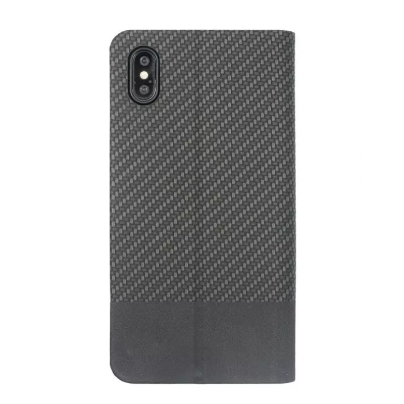 Knyginis dėklas Tellur Carbon iPhone XS — juodas