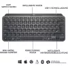 Logitech MX Keys Mini - klaviatūra - su apšvietimu - Bluetooth - QWERTZ - Šveicariška - grafito spalvos (920-010485)
