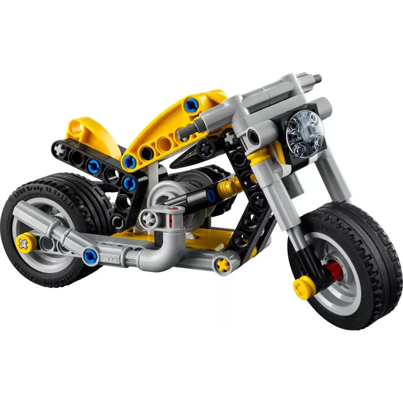 LEGO TECHNIC 42225 Geltonas motociklas