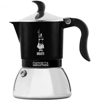 Indukcinis kavos virimo aparatas BIALETTI FIAMMETTA 2 puodeliams, juodas