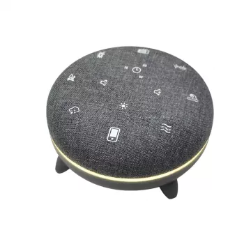 Nešiojamas garsiakalbis MANTA SPK03-GR Szumi-GO žalias, Bluetooth, kūdikio miego garsai, laikmatis, RGB apšvietimas, 12,5×7,5×12,5 cm