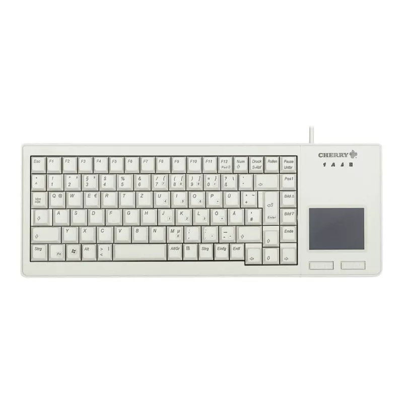 CHERRY XS Touchpad klaviatūra universali USB QWERTZ vokiška pilka