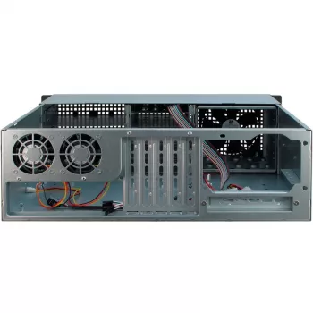 Inter-Tech 3U-30248 Rack juodas, nerūdijantis plienas