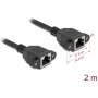 DeLOCK 90785 Tinklo laidas 2 m Cat6a S/FTP juodas