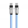 2in1 USB C laidas 1 m mėlynas