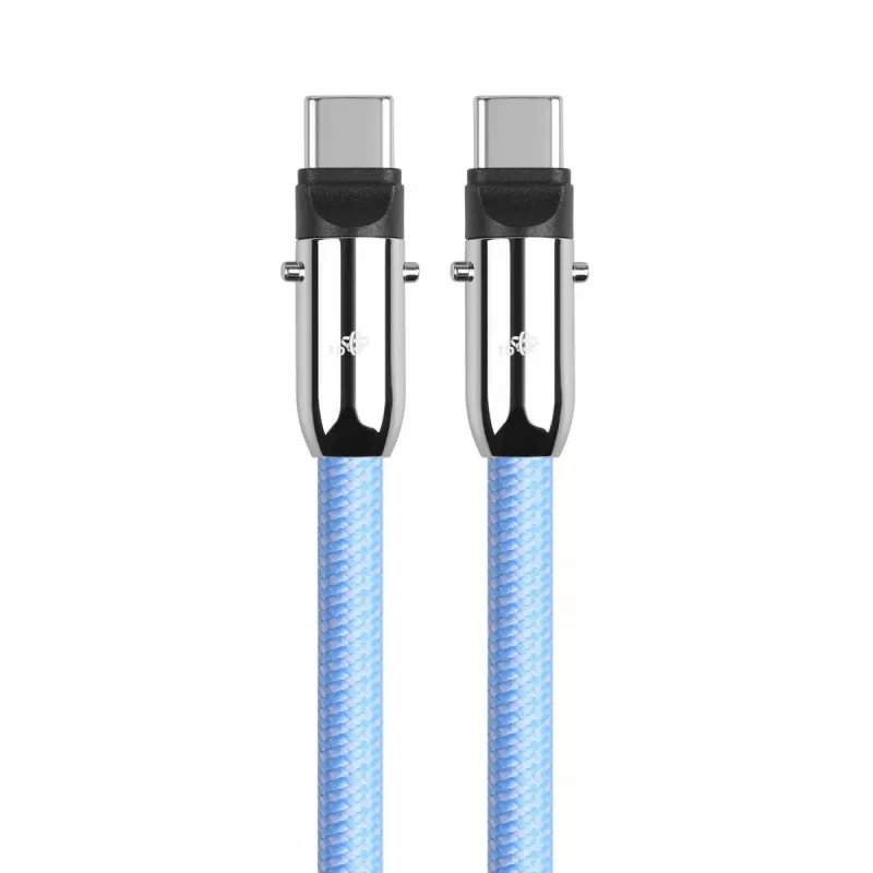 2in1 USB C laidas 1 m mėlynas