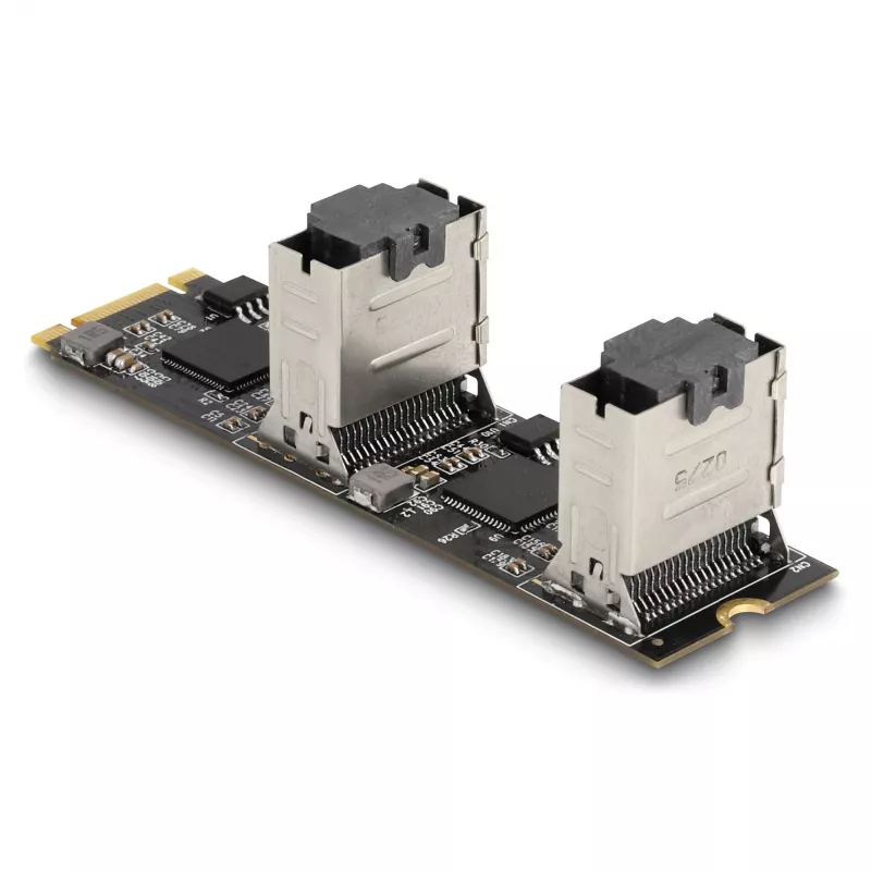 DeLOCK keitiklis M.2 2280 Key B+M vyriškas į 8 x SATA