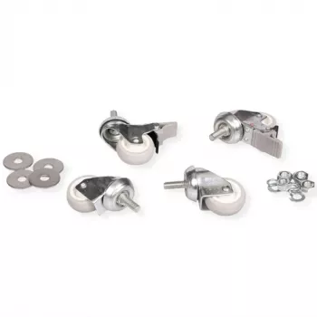 Sukami ratai sieninei spintelei ROLINE, plieninis korpusas, apkrova 250 kg, 4 vnt. komplektas