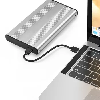 QOLTEC išorinis dėklas kietajam diskui HDD/SSD 2.5 colio SATA3, USB 3.0