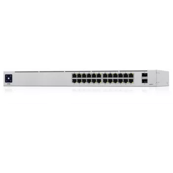 Ubiquiti UniFi 24 prievadų PoE valdomas jungiklis (L2/L3) Gigabit Ethernet (10/100/1000) Power over Ethernet (PoE) 1U sidabrinis