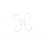 LED lubinis šviestuvas TRIO Fly 40 cm, 4000K, matinė balta