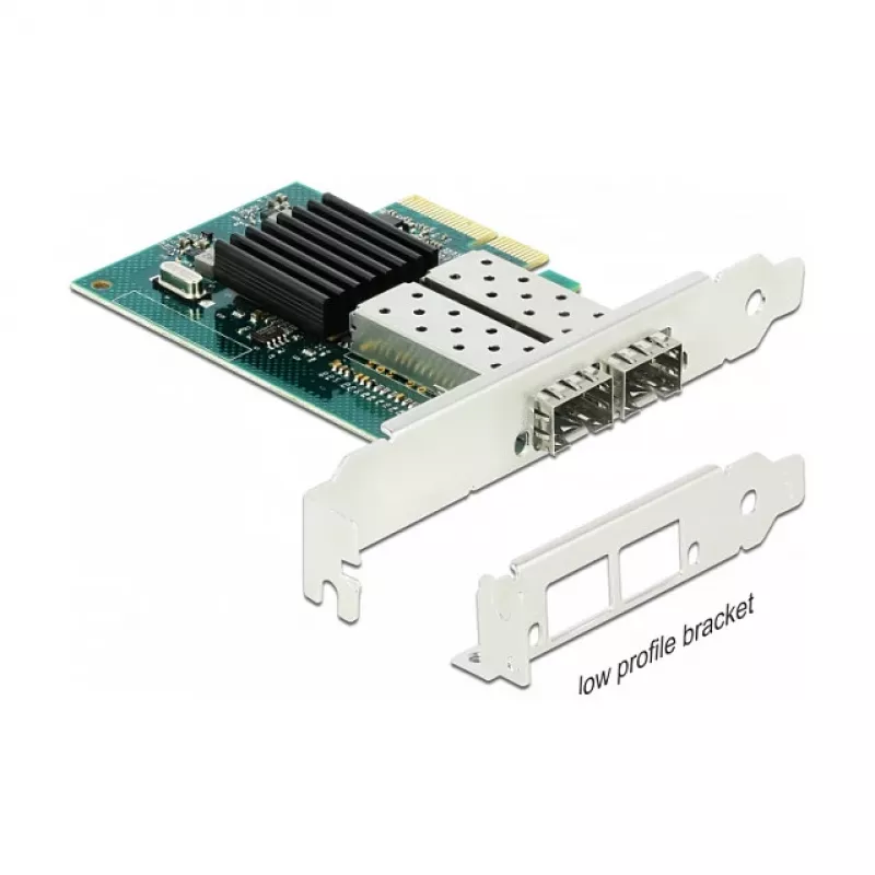 DeLOCK 90480 vidinė PCIe tinklo sąsajos plokštė su dviem SFP prievadais