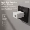 USB-C ir USB-A įkroviklis DIGITUS 20 W, 1x USB-C, 1x USB-A, 100–240 V, baltas