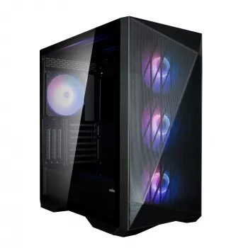 Korpusas Zalman Z9 Iceberg MS Black ATX Mid Tower su 4x 140 mm ARGB ventiliatoriais