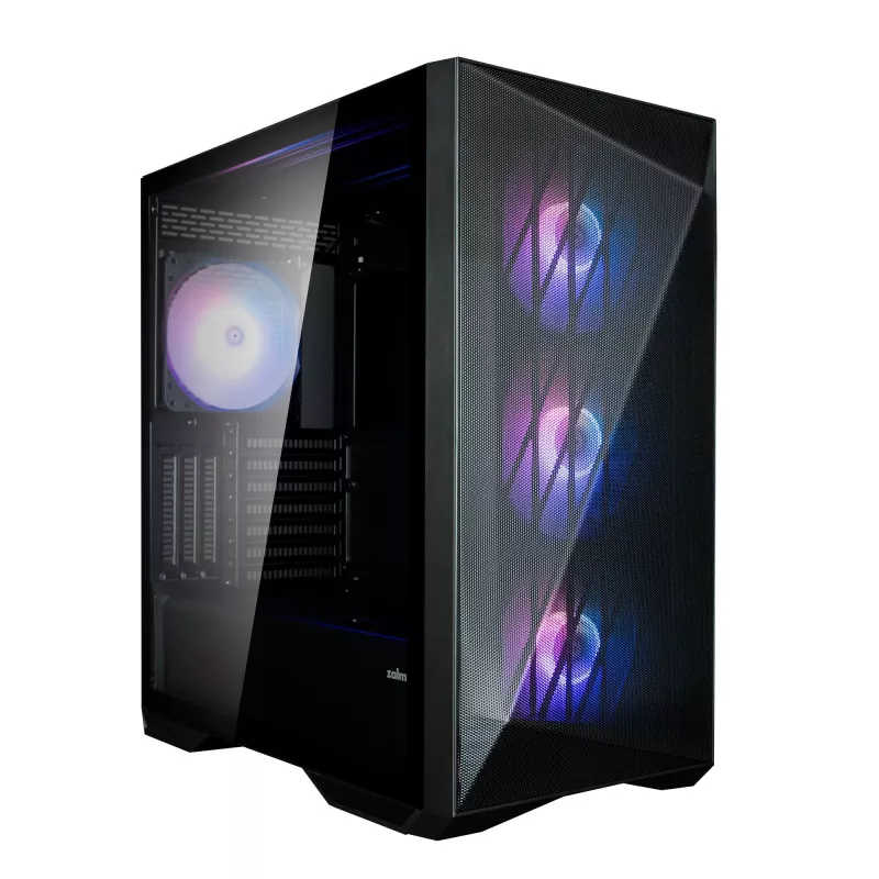 Korpusas Zalman Z9 Iceberg MS Black ATX Mid Tower su 4x 140 mm ARGB ventiliatoriais