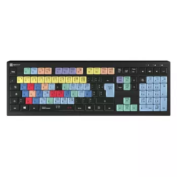 Logickeyboard LKB-CBASE-A2PC-FR klaviatūra, AZERTY (prancūziška), USB, juoda