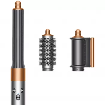 Dyson Airwrap Origin Warm Copper Nickel – daugiafunkcis formuotojas, 1300 W, 3 temperatūros/greičio nustatymai, 360° pagrindas, 2,675 m laidas