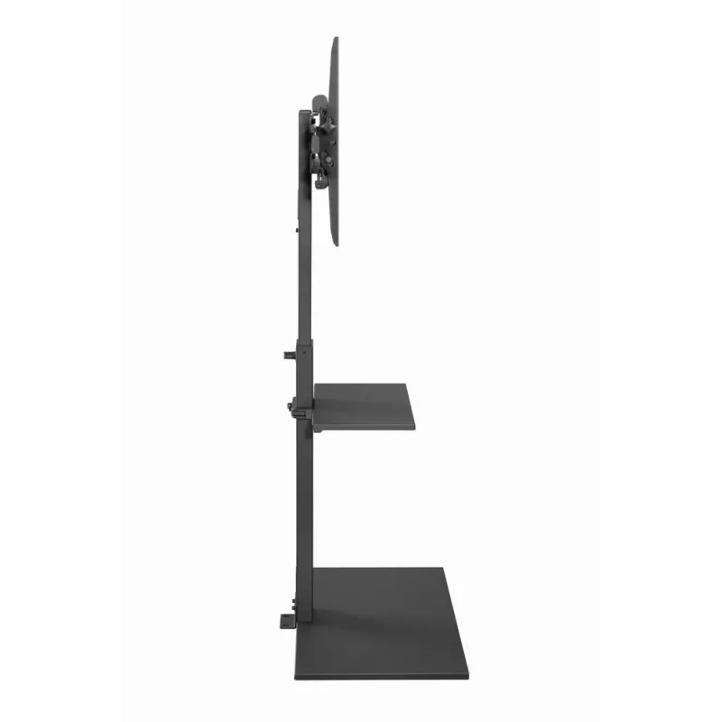 Grindinis TV stovas GEMBIRD TVS-55T-02 32–55 colių televizoriams, plieninis, aukštis 600 mm, VESA 100x100–400x400, maks. apkrova 35 kg