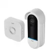 Belaidis durų skambučio garsiakalbis Omajin by Netatmo OVD-01-EU juoda balta