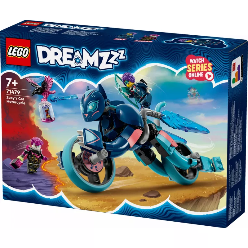 LEGO DREAMZzz Zoey’s katės motociklo statybinis žaislas 71479