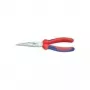 Knipex mechaniko replės l.200mm forma 1 tiesios daugiakomponentė rankena chromuotos