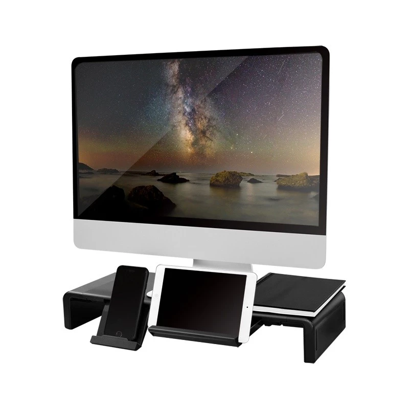 Ergonominis monitoriaus stovas ant stalo, reguliuojamas plotis, iki 25 kg
