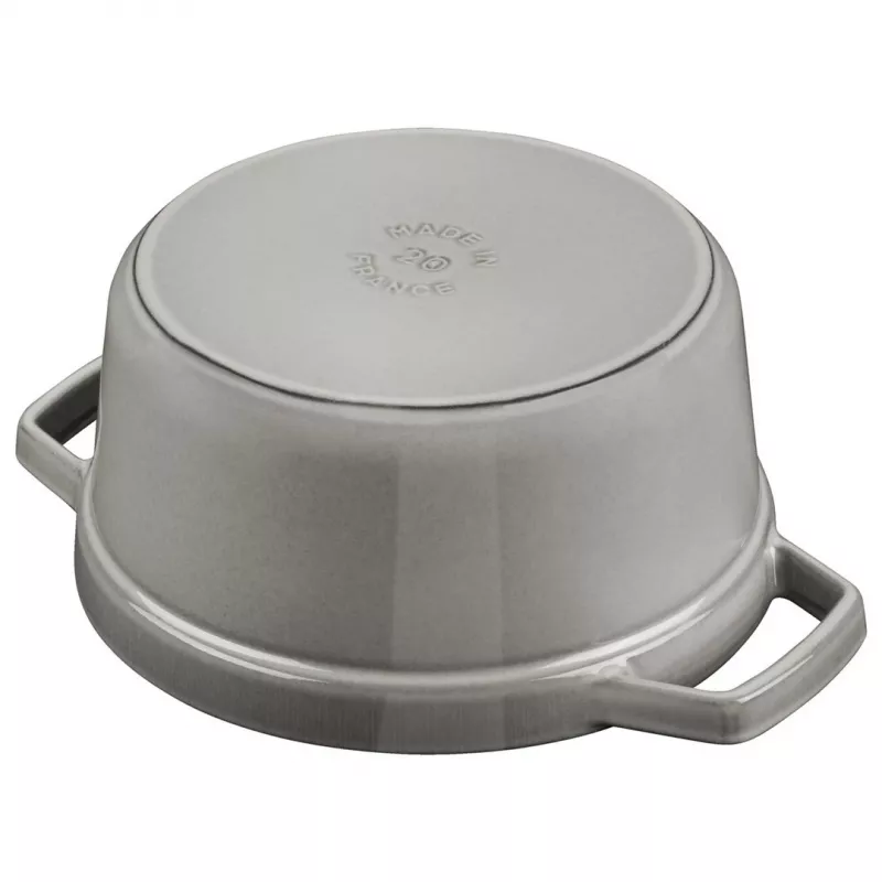 Staub 40509-312-0 puodas 5,25 L Apvalus Graphite, Pilka