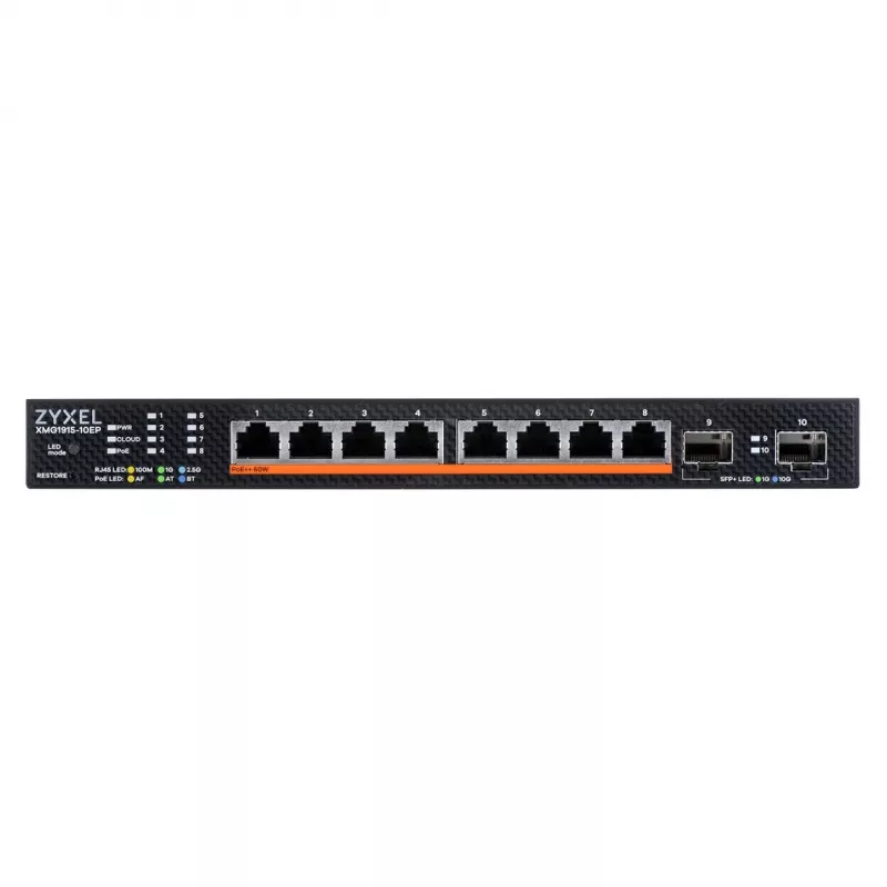 Zyxel XMG1915-10EP valdomas L2 2.5G Ethernet (100/1000/2500) „Power over Ethernet“ (PoE) jungiklis