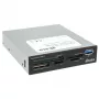 Akasa AK-ICR-27 vidinis kortelių skaitytuvas USB 3.2 Gen 1 (3.1 Gen 1) juodas, pilkas