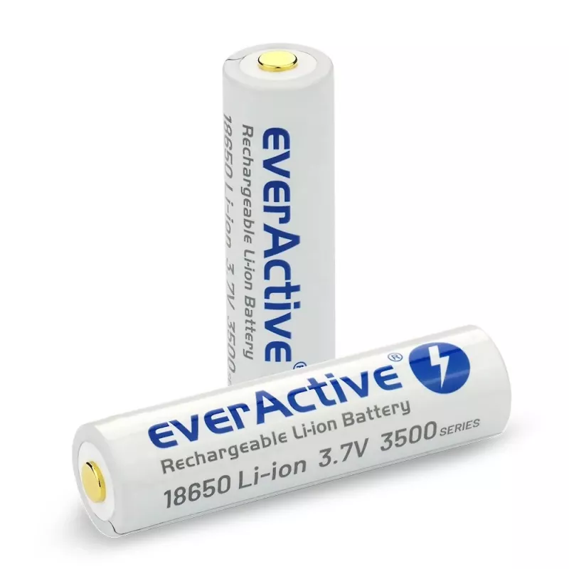 18650 Li-Ion 3.7V everActive 3500mAh baterija (1 vnt.) su micro-USB ir apsauga