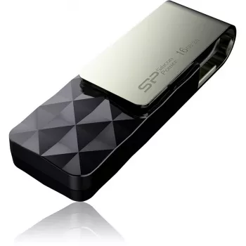 Silicon Power Blaze B30 SP016GBUF3B30V1K USB raktas, 16 GB, USB 3.0, juodas