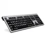Klaviatūra Logickeyboard LKB-LPRNTWB-AJPU biuro USB prancūziška juoda sidabrinė