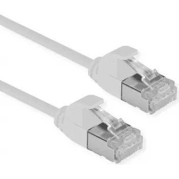 ROLINE U/FTP DataCenter Patch Cable Cat.6A (Class EA), LSOH, plonas, Pilka, 1 m (21.15.3303)