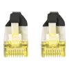 DIGITUS CAT 6A S/FTP komutacinis kabelis DK-1644-A-020-BL-10, 2 m, juodas, 10 vnt.
