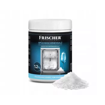 Indaplovės druska FRISCHER FR00101_1200, 1,2 kg, vandens minkštinimo druska plastikiniame inde