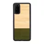 Dėklas Samsung Galaxy S20 „Bamboo Forest“ juodas – medinis apsauginis užpakalinis dangtelis