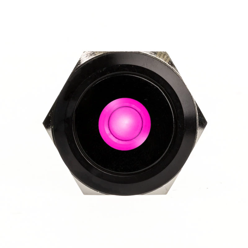 DimasTech Vandalismustaster 25mm Blackline Dot RGB (PD224) – vandalams atsparus mygtukas