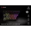 Savio Phenix SAVGK-RED belaidė mechaninė klaviatūra (82 klavišai, 75 %, Gateron Pro, RGB, RF 2,4 GHz / Bluetooth / USB)