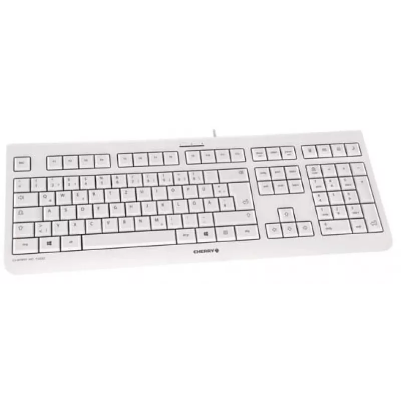 CHERRY KC 1000 klaviatūra namams USB, šveicariškas išdėstymas, pilka